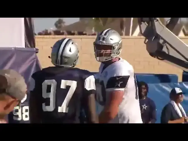 Video thumbnail for law nation sports: taco charlton's dallas cowboys rookie training!