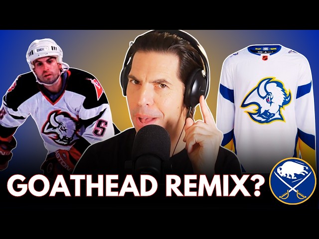 Video thumbnail for Goathead REMIX?! Breaking Down the Sabres’ New Polarizing Jersey