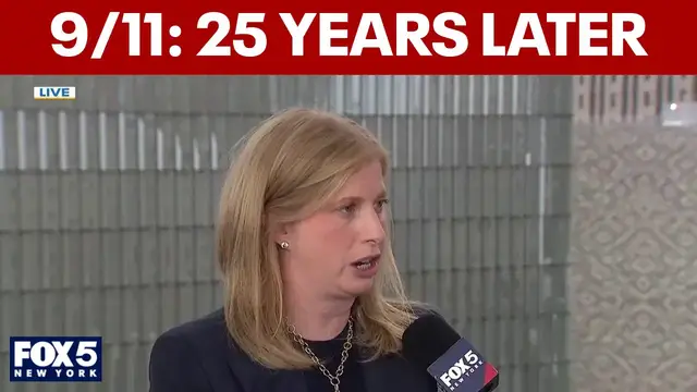 Video thumbnail for NYPD Commissioner Jessica Tisch reflects on 9/11 25 years later
