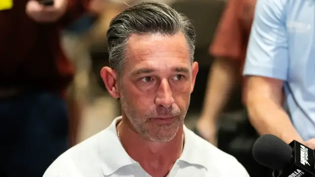 Video thumbnail for 49ers' Kyle Shanahan's Injury May Impact NFL Opener