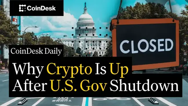 'Video thumbnail for U.S. Government Shutdown Sends Crypto Market Rising'