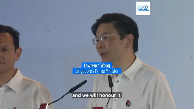 Video thumbnail for Singapore's ruling party wins another landslide in general elections extending its 66-year rule