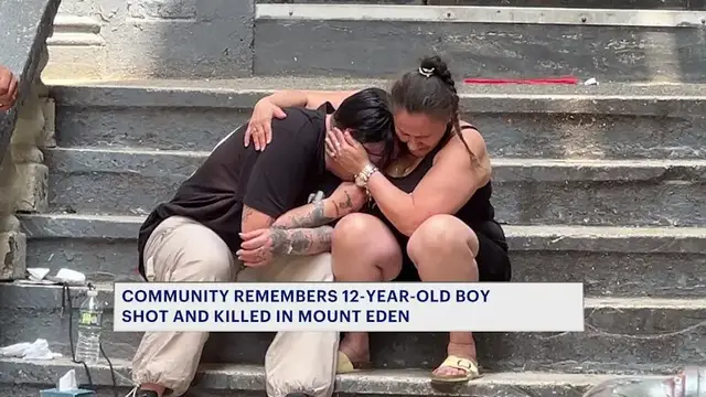 Video thumbnail for Mother, community mourns 12-year-old boy killed in Bronx shooting