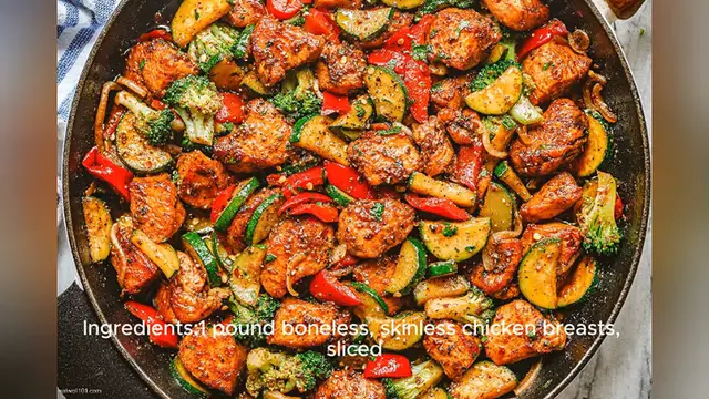 Video thumbnail for chicken and vegetable recipe