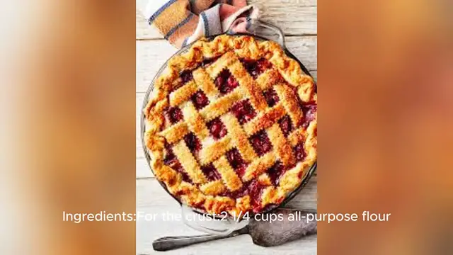 Video thumbnail for cherry pie recipe