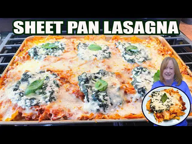 'Video thumbnail for SHEET PAN LASAGNA, Trending Recipe, Easy Italian Dish'