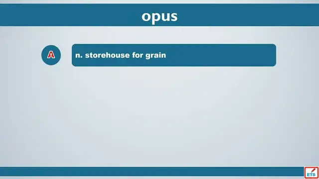 Video thumbnail for GRE Vocabulary: Opus, Ornithologist, Orient, Oculist, Outstrip, Overhaul, Panache, Occult, Odious