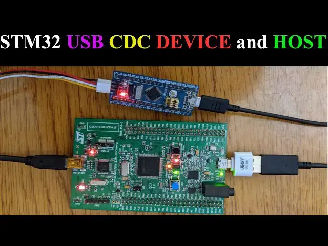 Video thumbnail for Master STM32 USB Communication | CDC Host & Device Tutorial with HAL