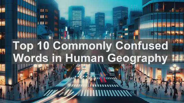 Video thumbnail for Top 10 Commonly Confused Words in Human Geography