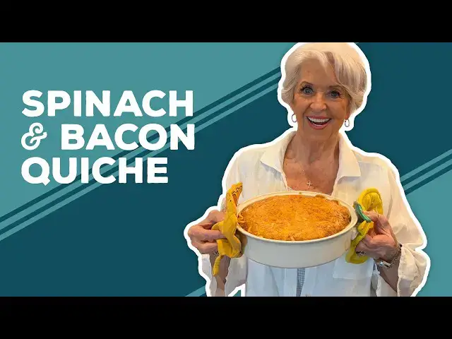 Video thumbnail for Love & Best Dishes: Spinach and Bacon Quiche Recipe | Easter Breakfast Ideas