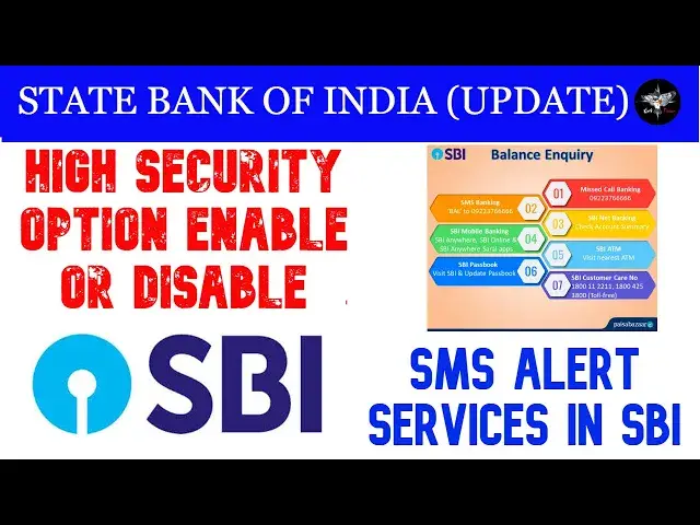 Video thumbnail for SBI || High-Security Options enable or disable || SMS Alerts service in STATE BANK by kingfisher