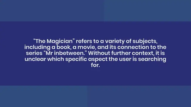 Video thumbnail for The Magician: Exploring The Magic Of Life And Art