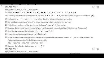 Video thumbnail for 11th Maths Public Exam March 2019 - Model Question Papers (Tirunelveli District) (English Medium)