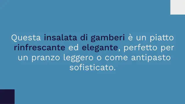 Video thumbnail for Insalata di gamberetti con salsa al limone e aneto