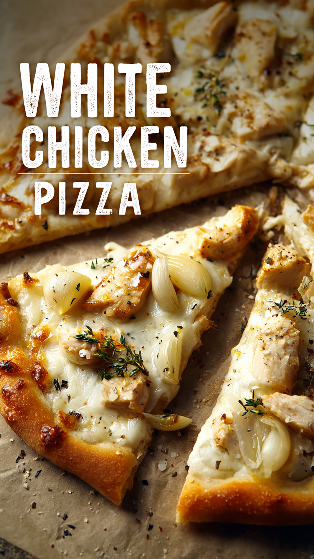 Video thumbnail for Roasted Garlic White Chicken Pizza (Easy Homemade Recipe)