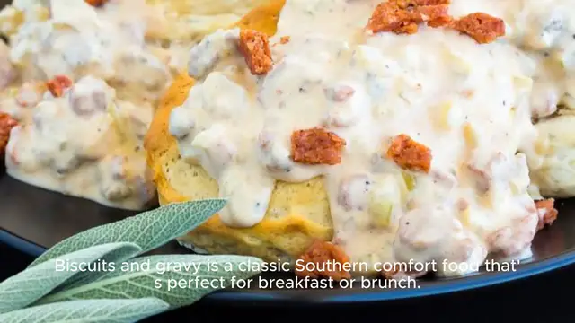 Video thumbnail for biscuits and gravy recipe