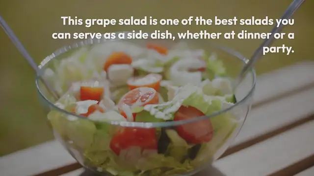 Video thumbnail for Grape Salad Recipe
