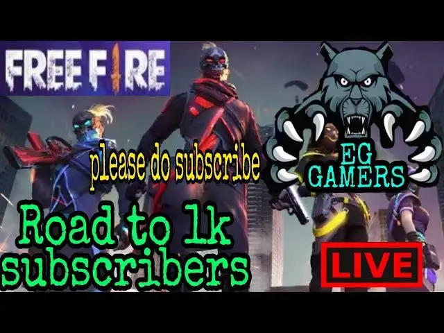 Video thumbnail for EG GAMERS ON LIVE||FREE FIRE||SUBSCRIBE TO MY YOUTUBE CHANNEL...