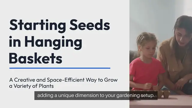 Video thumbnail for Starting Seeds in Hanging Baskets
