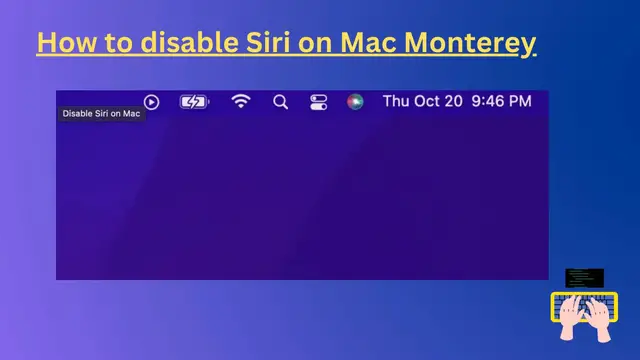 Video thumbnail for How to disable Siri on Mac Monterey