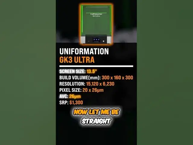 'Video thumbnail for Uniformation Gk3 Ultra One-Minute-Review'