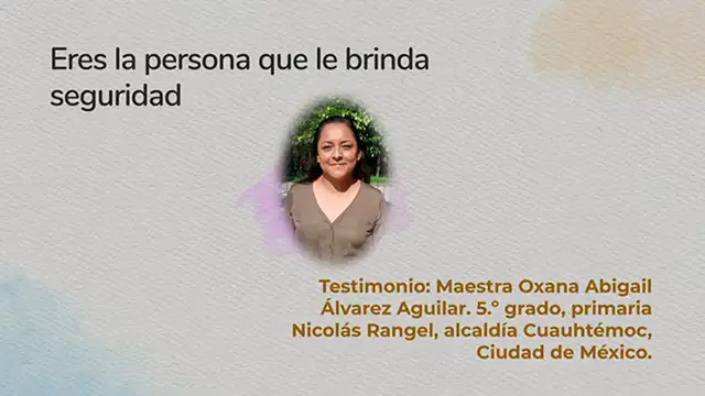 Video thumbnail for Fase Intensiva CTE 2024-2025: Video 'Eres la persona que le brinda seguridad'