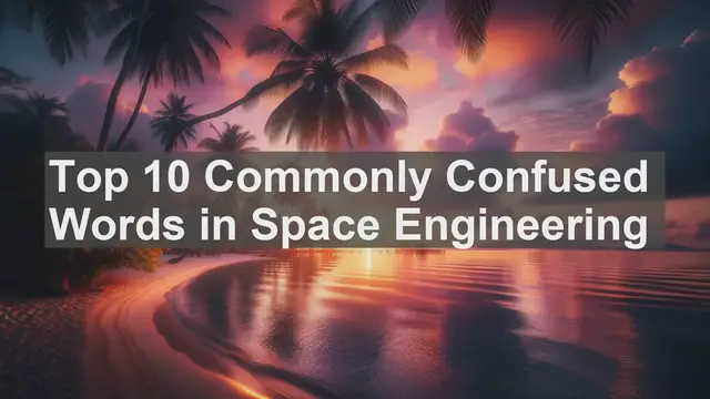 Video thumbnail for Top 10 Commonly Confused Words in Space Engineering