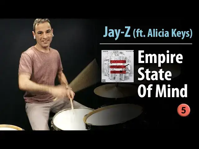 Video thumbnail for "Empire State Of Mind" - Jay-Z feat. Alicia Keys | Drum Lesson | Drum Cover