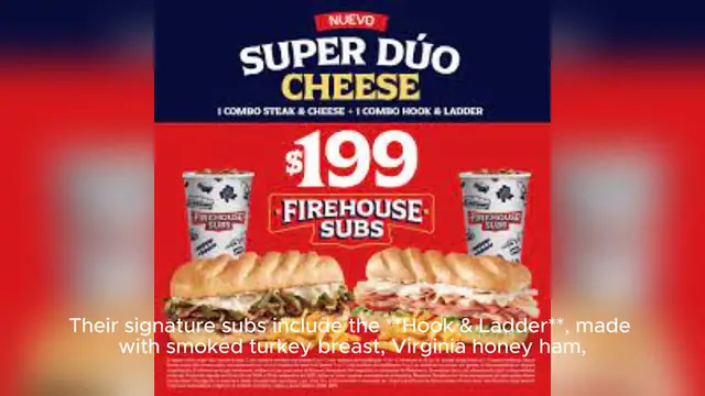 Video thumbnail for firehouse subs menu