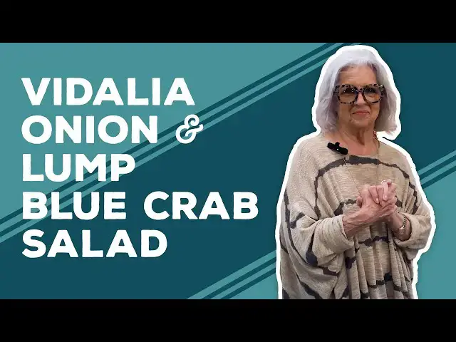 Video thumbnail for Love & Best Dishes: Vidalia Onion and Lump Blue Crab Salad Recipe | Easy Crab Salad Recipe