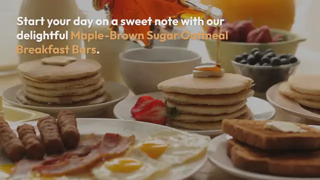 Video thumbnail for Sugar Oatmeal Breakfast Bars