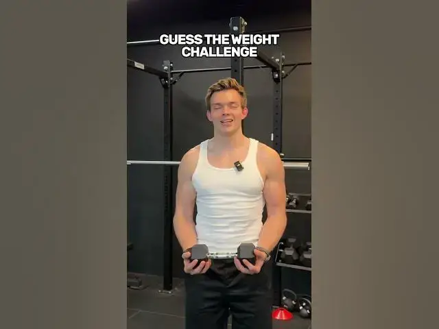 Video thumbnail for GUESS THE WEIGHT CHALLENGE | @Browney  |  #myprotein #trend #funny