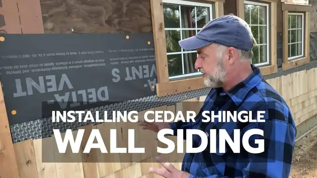 Video thumbnail for Cedar Shingle Wall Siding - See How It's Installed