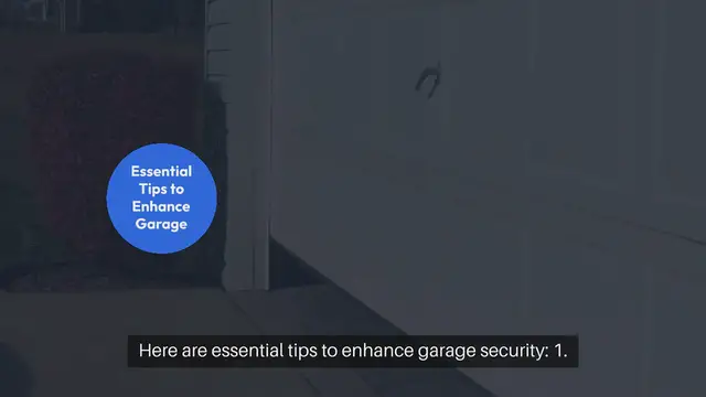 'Video thumbnail for Garage Security Tips'