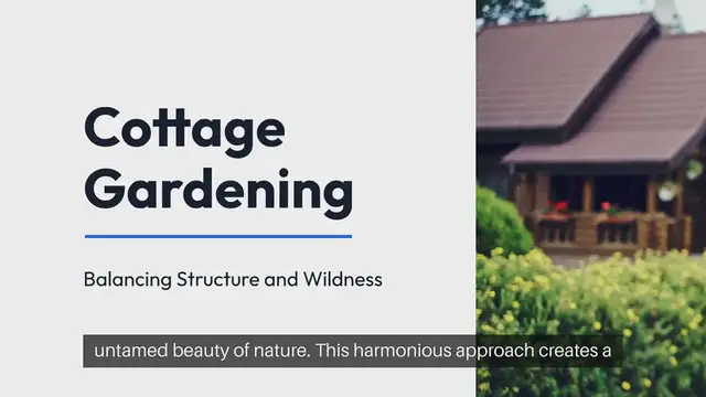 Video thumbnail for Cottage Gardening Balancing Structure and Wildness