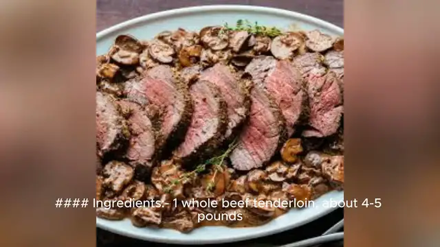 Video thumbnail for beef tenderloin recipe