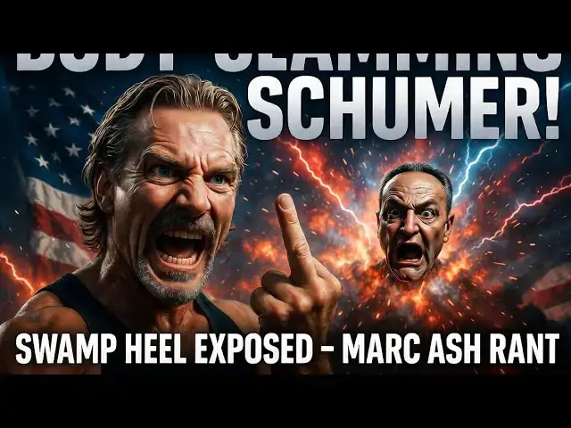 Video thumbnail for Marc Ash Podcast Ep 54 "Body-Slamming Chuck Schumer – The Senate Swamp King!"