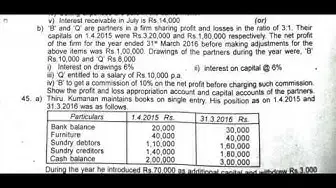 Video thumbnail for 12th Accountancy Second Revision 2019 - Question Paper (Tirunelveli District) | (English Medium)