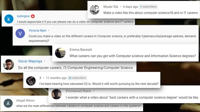 Video thumbnail for Top 10 BEST Career Paths For Computer Science Majors ($100k+ Jobs)