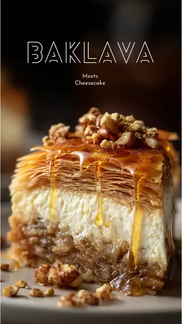 Video thumbnail for Honey Cheesecake Baklava Recipe | Crispy Phyllo Fusion Dessert