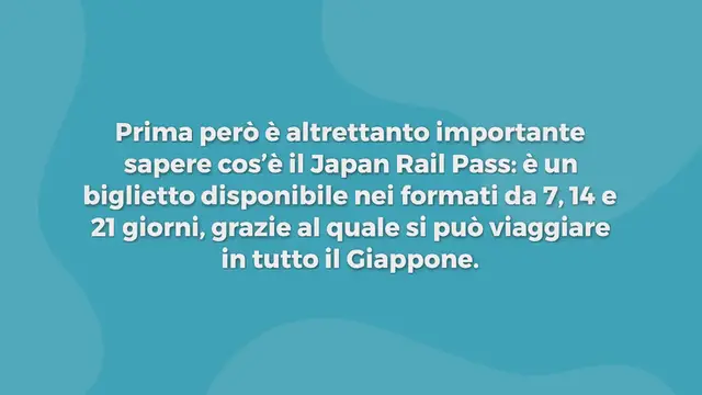 Video thumbnail for JAPAN RAIL PASS: GUIDA DEFINITIVA PER IL 2024