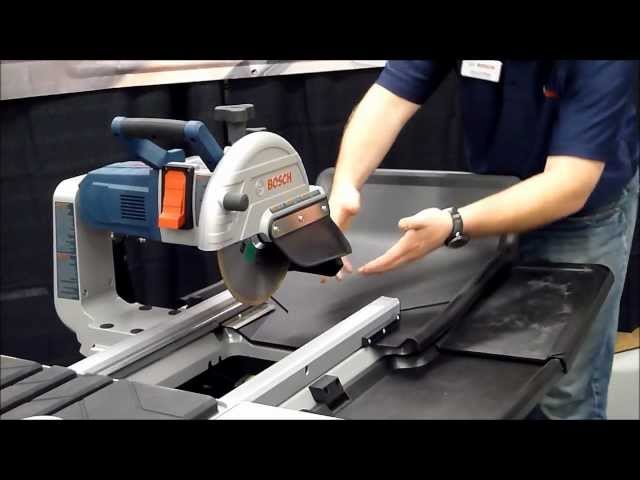 Video thumbnail for Bosch TC10 10-Inch Wet Tile & Stone Saw