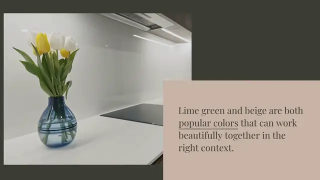 Video thumbnail for Does lime green go with beige?