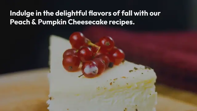 Video thumbnail for Peach & Pumpkin Cheesecake