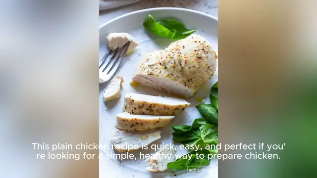 'Video thumbnail for plain chicken recipe'