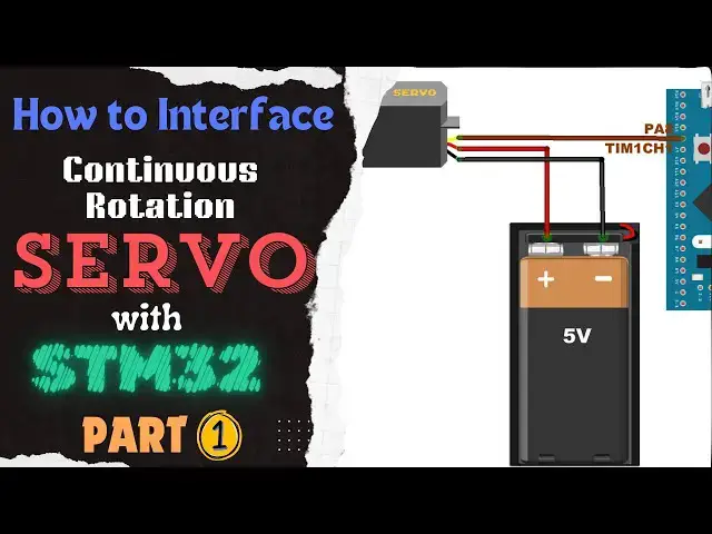 Video thumbnail for Interface Continuous Rotation Servo with STM32 || PART 1