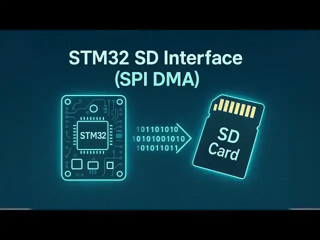 Video thumbnail for Interface SD Card with STM32 using SPI (DMA) | Cube-IDE | File Handling via UART
