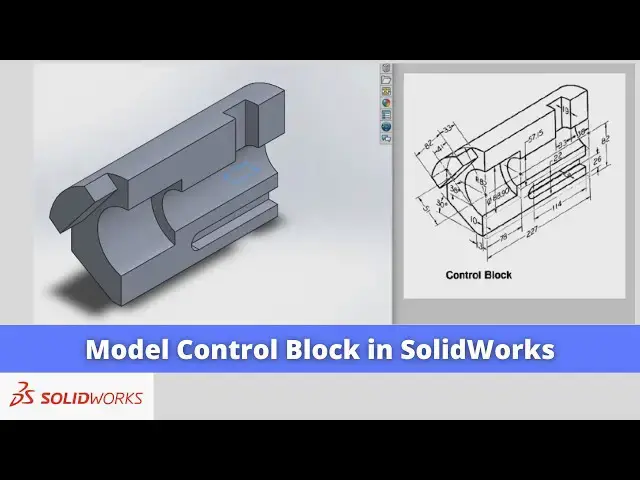 'Video thumbnail for Model Control Block in SolidWorks | SolidWorks Tutorial | SolidWorks Modeling |'
