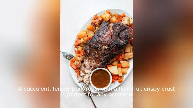 Video thumbnail for oven roasted pork roast recipe