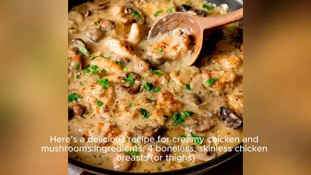 Video thumbnail for chicken and mushroom recipe